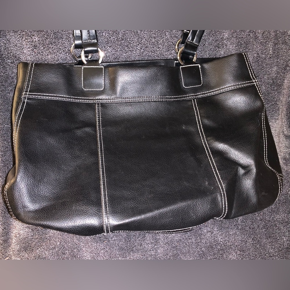 Lancome Black Leather Shoulder Bag